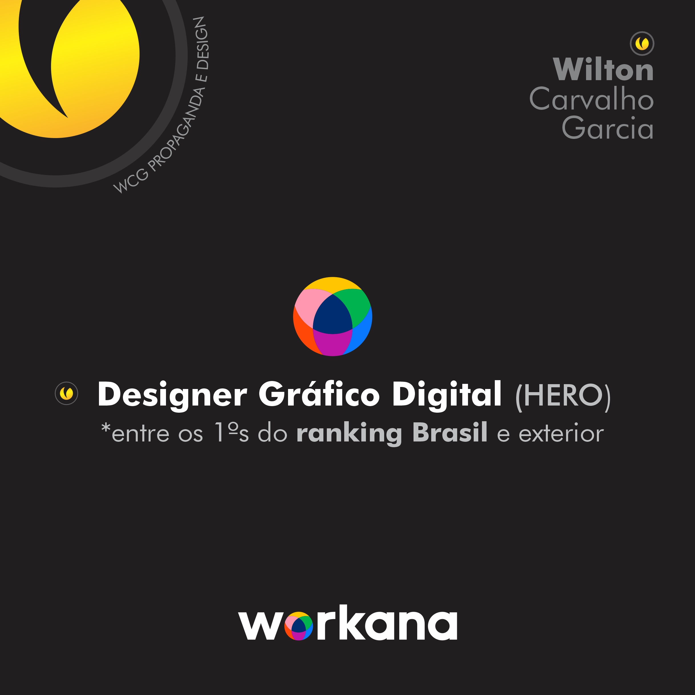 Portfolio Wilton Carvalho Garcia WCG Propaganda e Design 2026 Workana